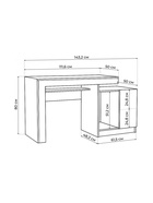 Стол компьютерный Модена белый / венге - фото 121986613