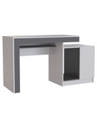 Стол компьютерный «Модена», 1432×1000×800 мм, цвет белый/графит - фото 121986618