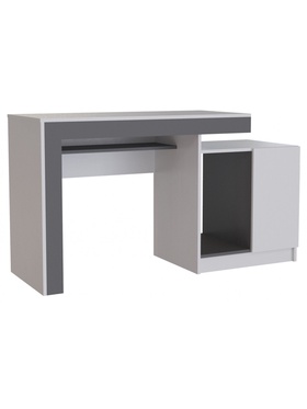 Стол компьютерный Модена белый / графит