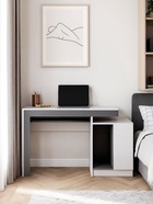 Стол компьютерный «Модена», 1432×1000×800 мм, цвет белый/графит - фото 121986620