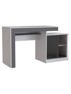 Стол компьютерный «Модена», 1432×1000×800 мм, цвет белый/графит - фото 121986625