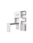 Стол компьютерный Эльброни левый белый - фото 121986626