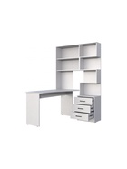 Стол компьютерный Эльброни левый белый - фото 121986632