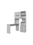 Стол компьютерный Эльброни левый шиншилла серая - фото 121986650