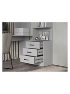 Стол компьютерный Эльброни левый шиншилла серая - фото 121986659