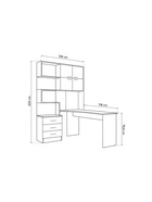 Стол компьютерный Эльброни правый шиншилла серая - фото 121986687