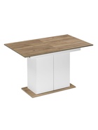 Стол кухонный деревянный раздвижной Carla, 1180(1500)×720×750 мм, цвет белый/крафт золотой  (артикул 10998064)  большой выбор товаров оптом и в розницу по низким ценам с доставкой