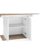 Стол кухонный деревянный раздвижной Carla, 1180(1500)×720×750 мм, цвет белый/крафт золотой  (артикул 10998064)  большой выбор товаров оптом и в розницу по низким ценам с доставкой