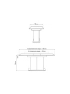 Стол кухонный деревянный раздвижной Carla, 1180(1500)×720×750 мм, цвет белый/крафт золотой  (артикул 10998064)  большой выбор товаров оптом и в розницу по низким ценам с доставкой