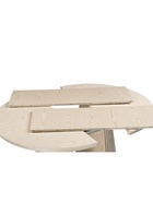 Стол кухонный деревянный раздвижной Mersin, 1200(2000)×1200×765 мм, цвет дубовый шпон/бук  (артикул 10998067)  большой выбор товаров оптом и в розницу по низким ценам с доставкой