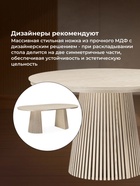 Стол кухонный деревянный раздвижной Mersin, 1200(2000)×1200×765 мм, цвет дубовый шпон/бук  (артикул 10998067)  большой выбор товаров оптом и в розницу по низким ценам с доставкой