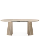 Стол кухонный деревянный раздвижной Mersin, 1200(2000)×1200×765 мм, цвет дубовый шпон/бук  (артикул 10998067)  большой выбор товаров оптом и в розницу по низким ценам с доставкой