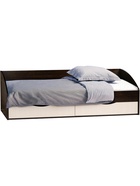 Кровать односпальная «Классика», 900×2000 мм, цвет венге / белфорд - фото 121986696