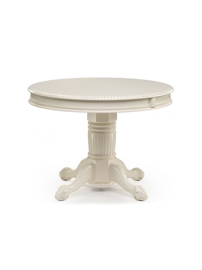 Стол кухонный деревянный раздвижной «Альфред», 1100(1600)×1100×800 мм, цвет крем