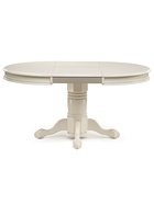 Стол кухонный деревянный раздвижной «Альфред», 1100(1600)×1100×800 мм, цвет крем - Фото 4