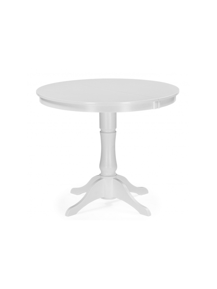 Стол кухонный деревянный раздвижной «Амадей», 900(1300)×900×750 мм, цвет белый матовый