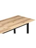 Стол кухонный деревянный раздвижной «Аркон», 1100(1400)×680×750 мм, цвет делано/чёрный  (артикул 10998087)  большой выбор товаров оптом и в розницу по низким ценам с доставкой