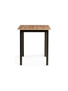 Стол кухонный деревянный раздвижной «Аркон», 1100(1400)×680×750 мм, цвет дуб вотан/чёрный  (артикул 10998089)  большой выбор товаров оптом и в розницу по низким ценам с доставкой