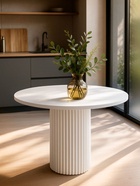 Стол кухонный деревянный «Барел 89», 900×900×750 мм, цвет белый  (артикул 10998099)  большой выбор товаров оптом и в розницу по низким ценам с доставкой