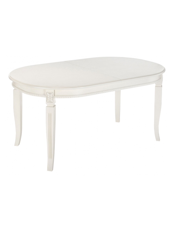 Стол кухонный раздвижной Aviano, 1600(2050)×1010×755 мм, цвет молочный