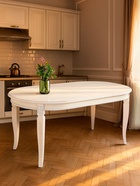 Стол кухонный раздвижной Aviano, 1600(2050)×1010×755 мм, цвет молочный  (артикул 10998104)  большой выбор товаров оптом и в розницу по низким ценам с доставкой