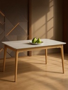 Стол кухонный Halmar, 1400(1800)×800×770 мм, цвет белый спечённый камень/светлое дерево - Фото 14