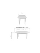 Стол кухонный раздвижной Romeo, 1300(1700)×850×750 мм, цвет молочный/патина  (артикул 10998115)  большой выбор товаров оптом и в розницу по низким ценам с доставкой