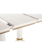 Стол кухонный деревянный раздвижной «Кантри 120», 1200(1600)×800×750 мм, цвет молочный/патина золото - Фото 16