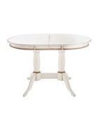 Стол кухонный деревянный раздвижной «Кантри 120», 1200(1600)×800×750 мм, цвет молочный/патина золото - Фото 9