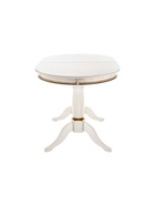 Стол кухонный деревянный раздвижной «Кантри 120», 1200(1600)×800×750 мм, цвет молочный/патина золото - Фото 10