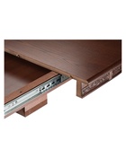 Стол кухонный деревянный раздвижной «Кантри 120», 1200(1600)×800×750 мм, цвет орех/патина коричневая - Фото 6