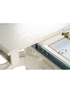 Стол кухонный деревянный раздвижной «Комфорт», 2600(3300)×1100×770 мм, цвет крем/патина золотая - Фото 12