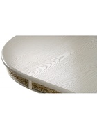 Стол кухонный деревянный раздвижной «Комфорт», 2600(3300)×1100×770 мм, цвет крем/патина золотая - Фото 13