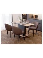 Стол кухонный деревянный раздвижной «Комфорт», 1100(1450)×680×755 мм, цвет авелано/графит  (артикул 10998122)  большой выбор товаров оптом и в розницу по низким ценам с доставкой