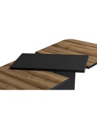 Стол кухонный деревянный раздвижной «Комфорт», 1100(1450)×680×755 мм, цвет авелано/графит  (артикул 10998122)  большой выбор товаров оптом и в розницу по низким ценам с доставкой