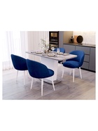 Стол кухонный деревянный раздвижной «Комфорт», 1100(1450)×680×755 мм, цвет цемент светлый/белый  (артикул 10998123)  большой выбор товаров оптом и в розницу по низким ценам с доставкой