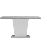 Стол кухонный деревянный раздвижной «Комфорт», 1100(1450)×680×755 мм, цвет цемент светлый/белый  (артикул 10998123)  большой выбор товаров оптом и в розницу по низким ценам с доставкой