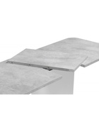 Стол кухонный деревянный раздвижной «Комфорт», 1100(1450)×680×755 мм, цвет цемент светлый/белый  (артикул 10998123)  большой выбор товаров оптом и в розницу по низким ценам с доставкой