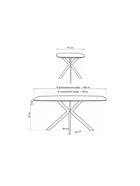 Стол кухонный деревянный раздвижной «Кортез», 1160(1600)×770×770 мм, цвет малави/медь  (артикул 10998124)  большой выбор товаров оптом и в розницу по низким ценам с доставкой