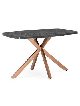 Стол кухонный деревянный раздвижной «Кортез 32», 1160(1600)×770×770 мм, цвет малави/медь