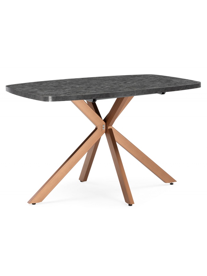 Стол кухонный деревянный раздвижной «Кортез 32», 1160(1600)×770×770 мм, цвет малави/медь