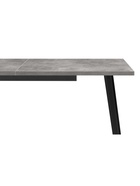 Стол кухонный деревянный раздвижной «Кортни», 1170(1570)×770×750 мм, цвет бетон светлый/чёрный матовый  (артикул 10998127)  большой выбор товаров оптом и в розницу по низким ценам с доставкой