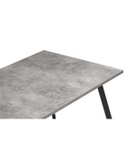 Стол кухонный деревянный раздвижной «Кортни», 1170(1570)×770×750 мм, цвет бетон светлый/чёрный матовый  (артикул 10998127)  большой выбор товаров оптом и в розницу по низким ценам с доставкой