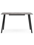 Стол кухонный деревянный раздвижной «Кортни», 1170(1570)×770×750 мм, цвет бетон светлый/чёрный матовый  (артикул 10998127)  большой выбор товаров оптом и в розницу по низким ценам с доставкой