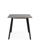 Стол кухонный деревянный раздвижной «Кортни», 1170(1570)×770×750 мм, цвет бетон светлый/чёрный матовый  (артикул 10998127)  большой выбор товаров оптом и в розницу по низким ценам с доставкой