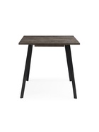 Стол кухонный деревянный раздвижной «Аврора», 1170(1570)×770×750 мм, цвет бетон тёмный/чёрный матовый  (артикул 10998128)  большой выбор товаров оптом и в розницу по низким ценам с доставкой