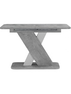 Стол на тумбе кухонный раздвижной «Аврора», 1200(1600)×750×755 мм, цвет цемент светлый/белый  (артикул 10998131)  большой выбор товаров оптом и в розницу по низким ценам с доставкой