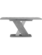 Стол на тумбе кухонный раздвижной «Аврора», 1200(1600)×750×755 мм, цвет цемент светлый/белый  (артикул 10998131)  большой выбор товаров оптом и в розницу по низким ценам с доставкой