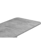 Стол на тумбе кухонный раздвижной «Аврора», 1200(1600)×750×755 мм, цвет цемент светлый/белый  (артикул 10998131)  большой выбор товаров оптом и в розницу по низким ценам с доставкой