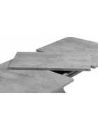 Стол на тумбе кухонный раздвижной «Аврора», 1200(1600)×750×755 мм, цвет цемент светлый/белый  (артикул 10998131)  большой выбор товаров оптом и в розницу по низким ценам с доставкой